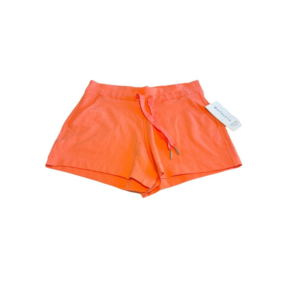 Athleta Balance 4" Shortie W/Pockets Size Small  Sunset Glow- Coral NWT